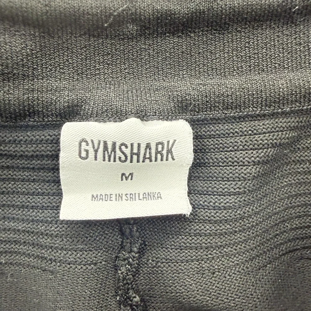 Gymshark Shorts Mens Medium Black Knit Zip Pockets 9 Inseam Athletic Running Gym